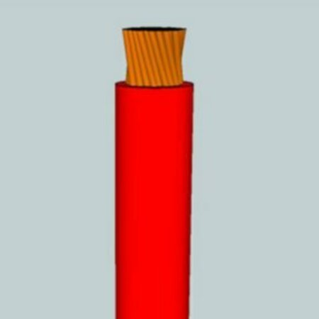 BADGER WIRE SGT Battery Cable, 4 AWG, 1C, Unshielded, PVC Insulated, Red, Sold by the FT 105C-4B133-39-1